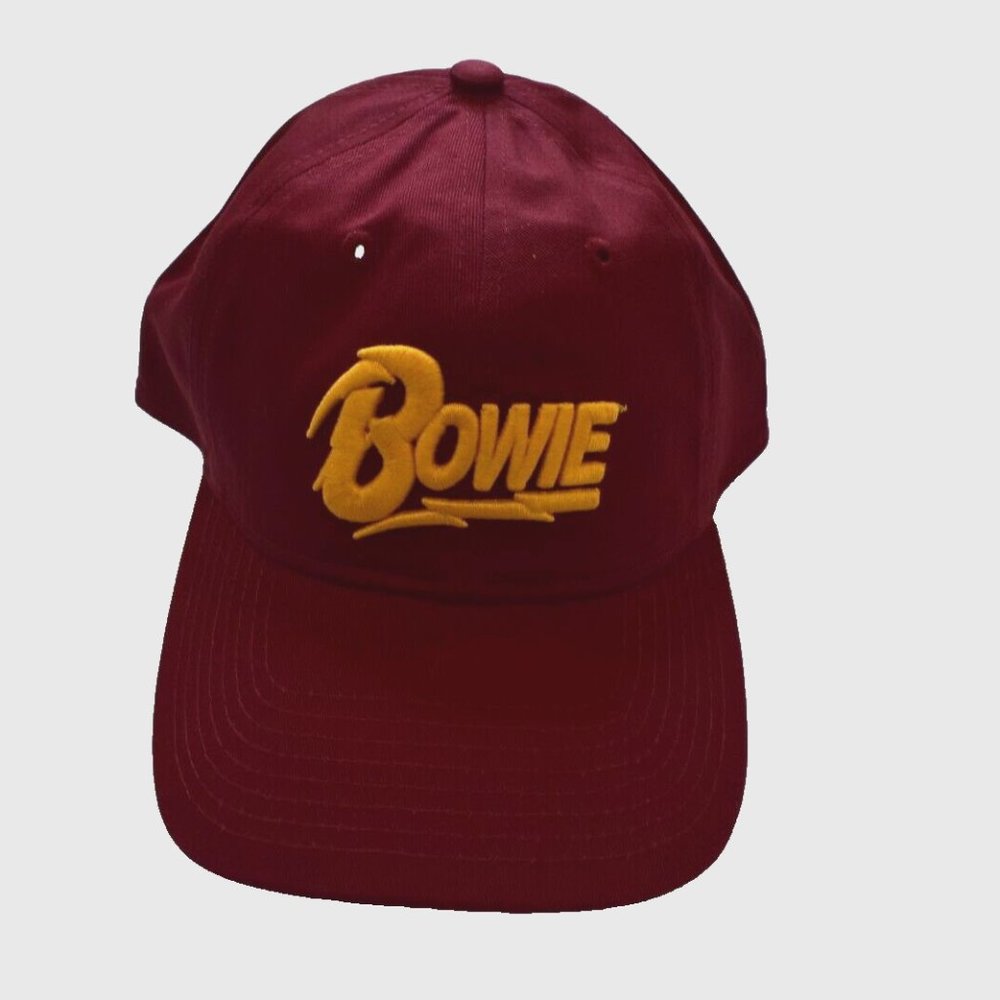 Bowie Brand Men's David Bowie Embroidered 3D Logo Hat Cap New With Tags